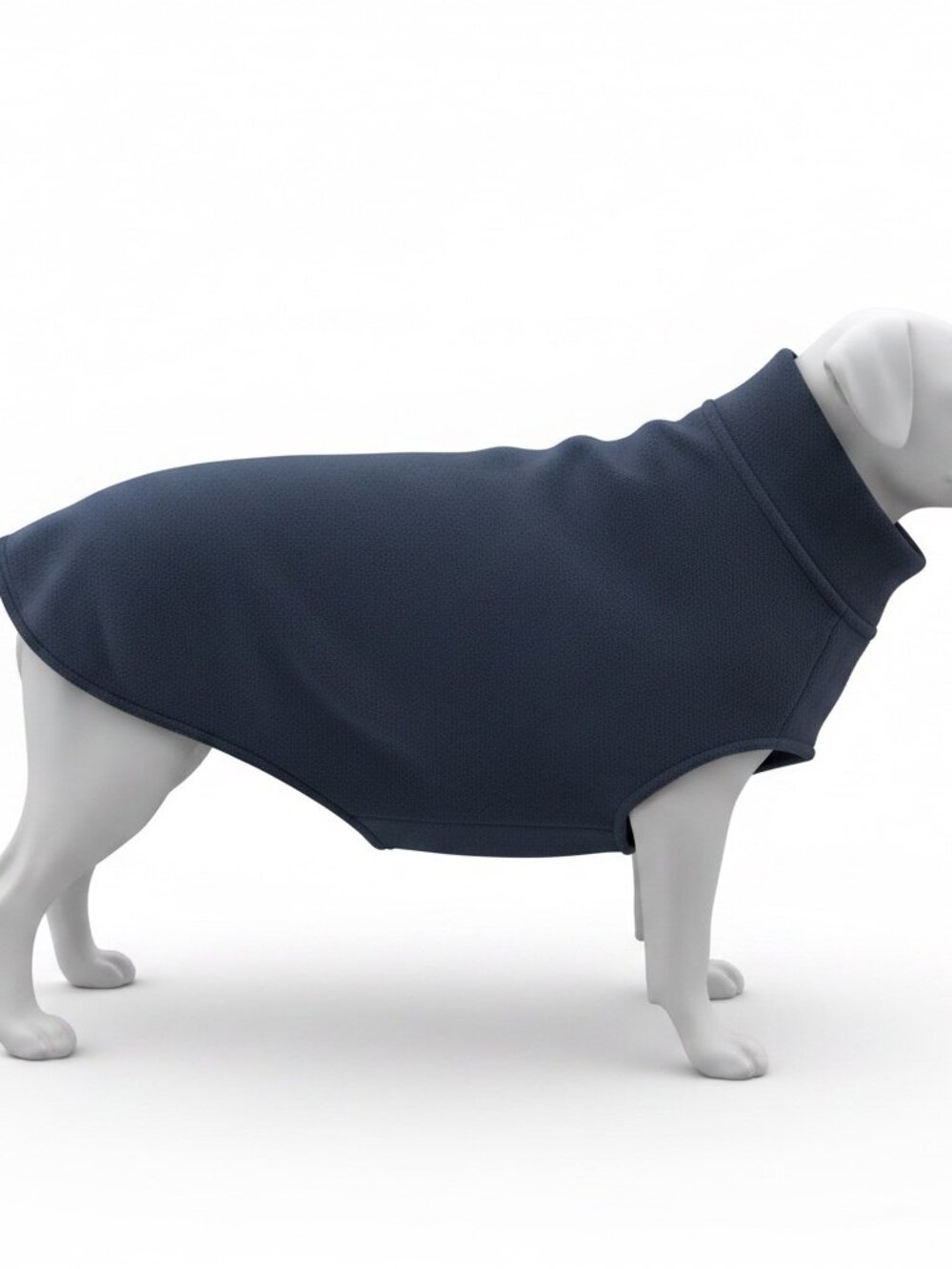 Gooby Fleece Pullover Dog Jacket - Size XXL (50-65lb) - Blue